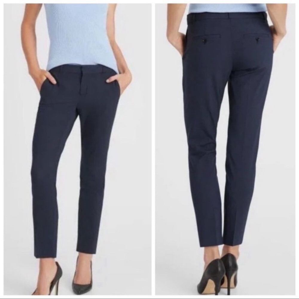 Banana Republic Avery trousers, Black with Gold/Pink/Blue, s10